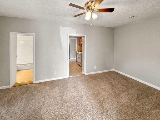 Beautiful open concept living room and kitchen with modern interior design